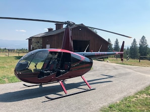 Private helipad available for guest use