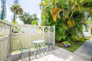 Enjoy a morning cup of coffee with a light Florida breeze