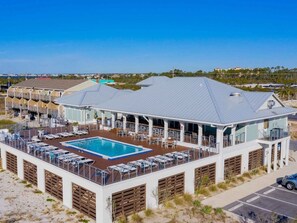 Lost Key Beach Club is right on the Gulf with the restaurant, bar, pool. 