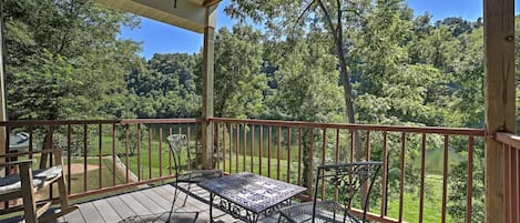 Deck overlooking White River