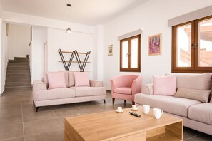 Living area with sofas