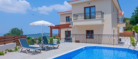 Villa Kerastis and sparkling private pool