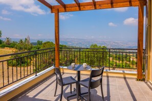 Panoramic views from the upper balcony