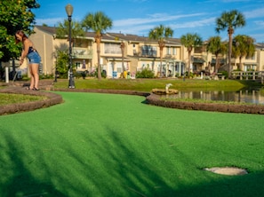 18 hole put-put, putters and golf balls provided