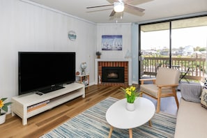 Large flat screen Smart TV in the living area