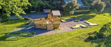 Putt Putt Golf, Pirate Playship, Creekside, 3 level acres