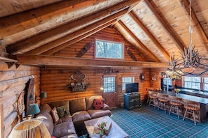 True Vermont Log Cabin Home at Mount Snow