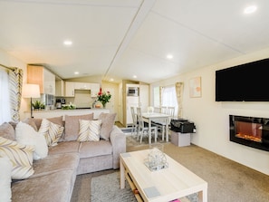 Open plan living space | Ochil View Lodge, Dollar