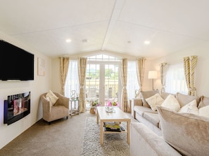 Open plan living space | Ochil View Lodge, Dollar