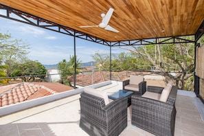 Enjoy the view with your morning coffee and a book in hand.