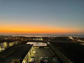 Sunset from bay balcony