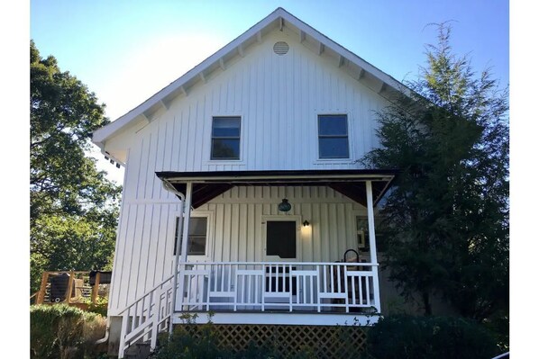 Front door of House