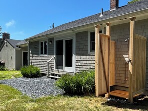 Brand new outdoor shower just installed!