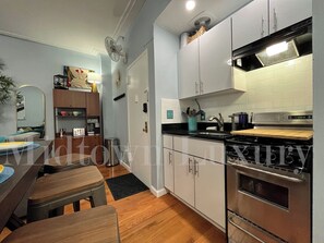 Kitchenette and front door