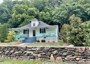 The front porch view of Sanders Place and great rocking porch