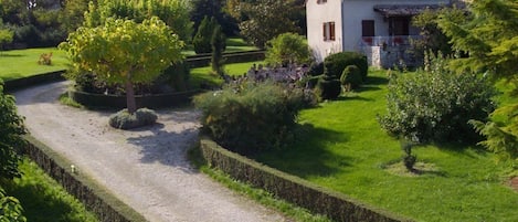 chemin d accès prive de la maison 