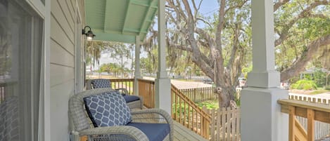 St. Augustine Vacation Rental | 3BR | 2BA | 1,350 Sq Ft | Steps Required