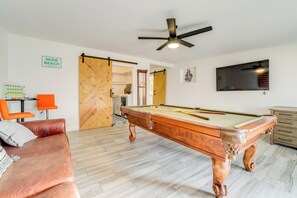 Game Room | Single-Story House | In-Unit Laundry | Central Heating & A/C