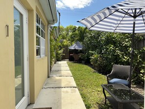 Your door and patio furniture.