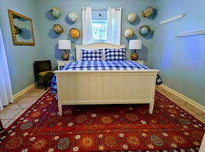 The queen bed
