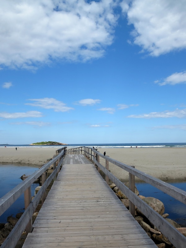 Swim, surf, or boogie board at Good Harbor Beach, one of Cape Ann's 15+ beaches