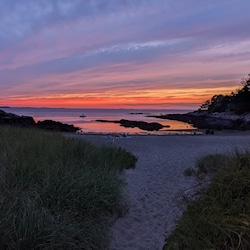 Relax and watch the sun set at Plum Cove Beach, one of Cape Ann's 15+ beaches