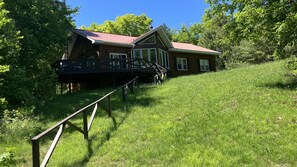 The main cabin, view from the lakefront
