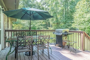 Come on out and relax for a while - the weather is perfect! Don't forget your favorites on the grill.