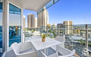 Large Balcony with panoramic views of the Gold Coast