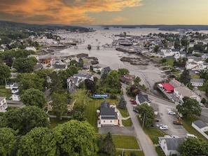 Porchside in downtown Boothbay Harbor