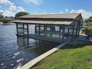 Covered Boat House on Ruskin Inlet