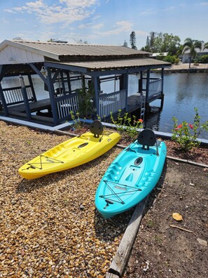 Kayaks on Property available for use for FREE