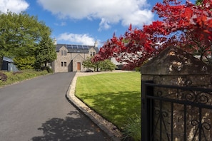 Private driveway with ample parking