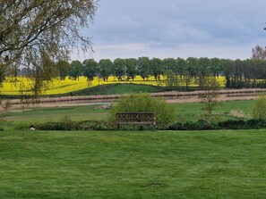 Blick vom Grundstück auf das Gunnebyer Noor (Schlei)