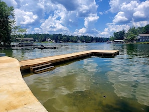 Private dock with plenty of parking for your boat.