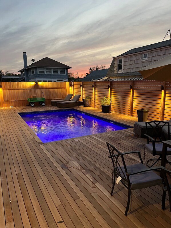 Deck and pool