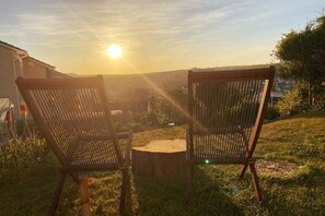 view from the garden