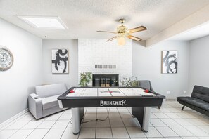 Have a blast with the air hockey table!!