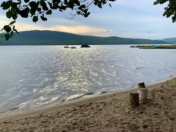 View from private shared beach