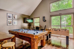 Game room on upper level