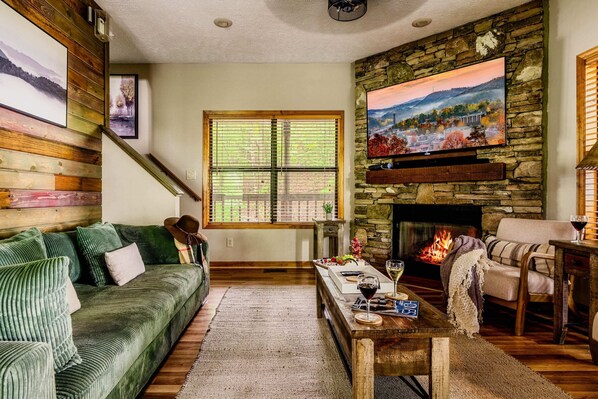 Main floor living room area