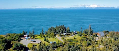 Aerial view of property - Farthest West accommodations on North American Hwy System.