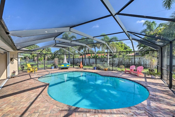 Cape Coral Vacation Rental | 3BR | 2BA | 1,582 Sq Ft | 2 Steps Required