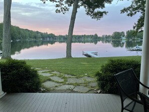 Morning view from the deck.