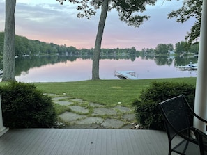 Morning view from the deck.