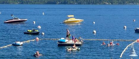 Designated swimming area with swim deck! 