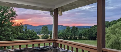 View from the hot tub