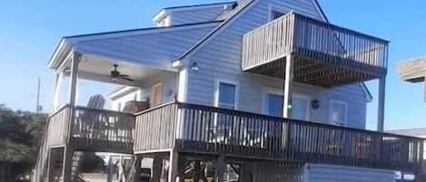 Double Decks with Ocean Views. Covered Side Porch with Great Sunset Views.