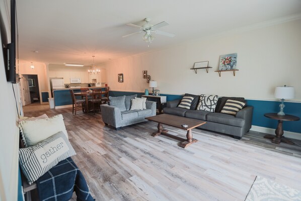Comfortable living space with new LVP flooring!