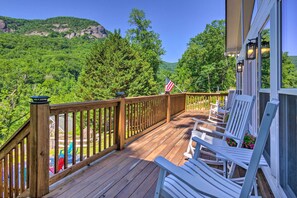 Deck | Chimney Rock Mountain Views